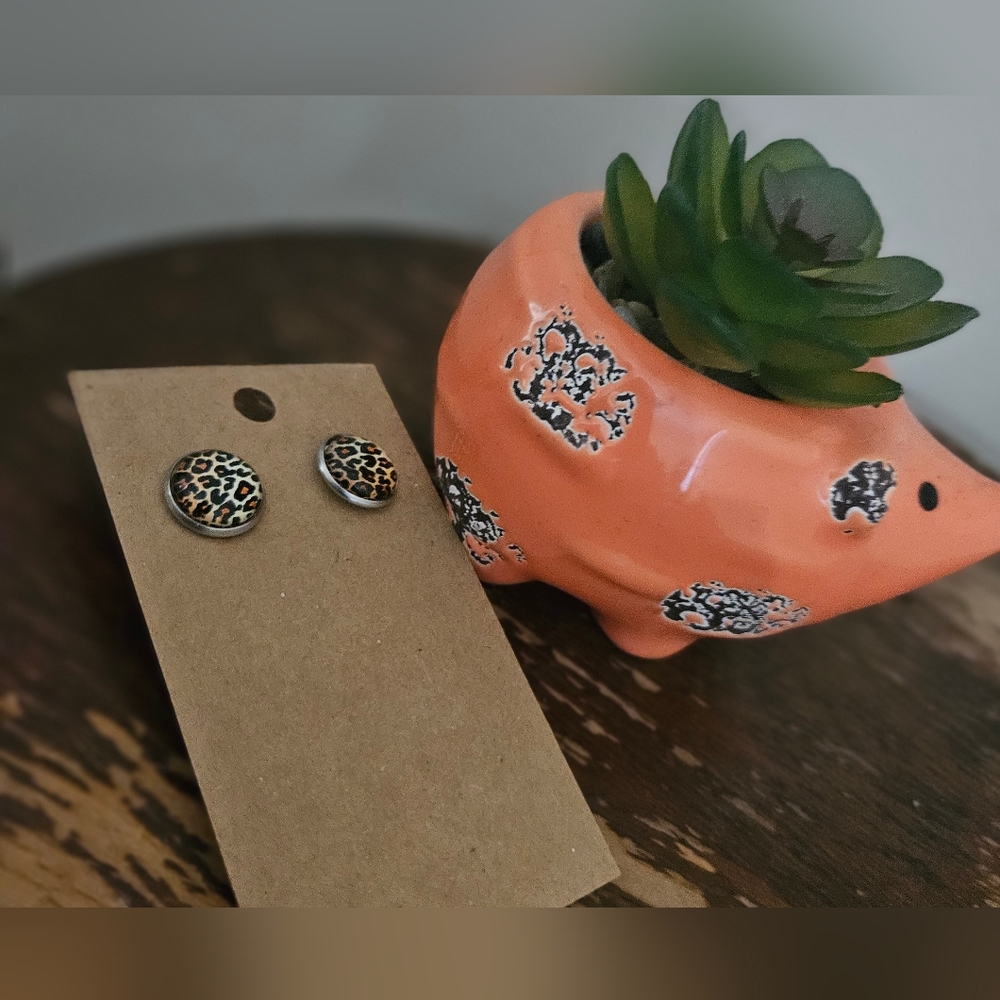 Leopard Print Earrings